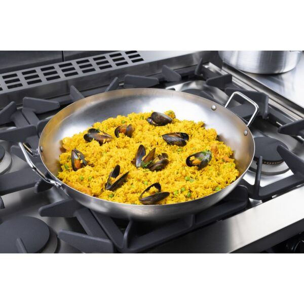 Vogue Carbon Steel Paella Pan - 400mm - Image 7