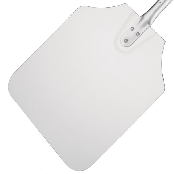 Vogue Pizza Peel Wood Handle Aluminum - 305x355mm 12x14" (Blade 660mm 26") - Image 3