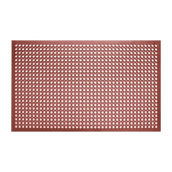 Jantex Rubber Grease-resistant Anti-Fatigue Mat Red - 900x1500mm 35 1/2x 59"