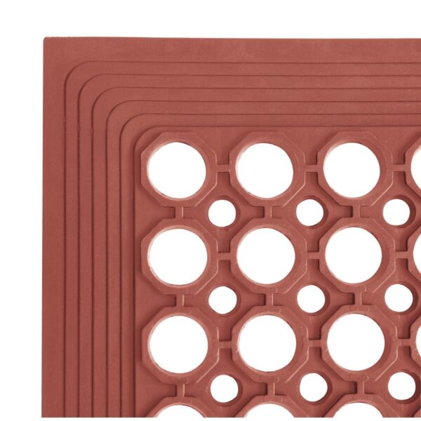 Jantex Rubber Grease-resistant Anti-Fatigue Mat Red - 900x1500mm 35 1/2x 59" - Image 3