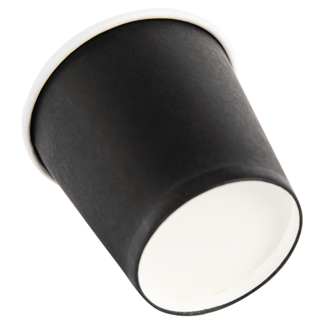 Fiesta Recyclable Hot Cup Single Wall Black 4oz (Box 1000) - Image 3