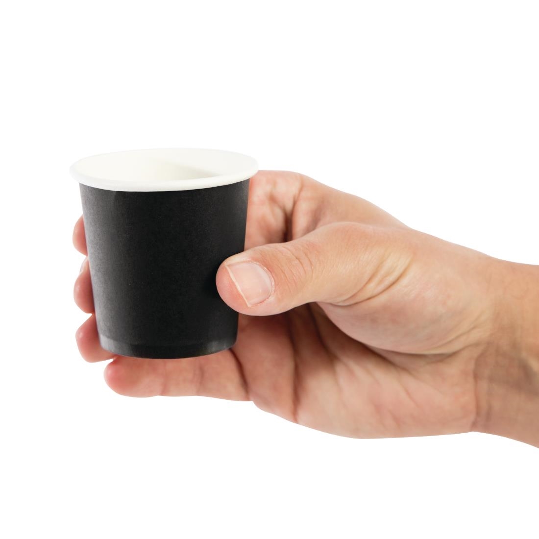 Fiesta Recyclable Hot Cup Single Wall Black 4oz (Box 1000) - Image 6