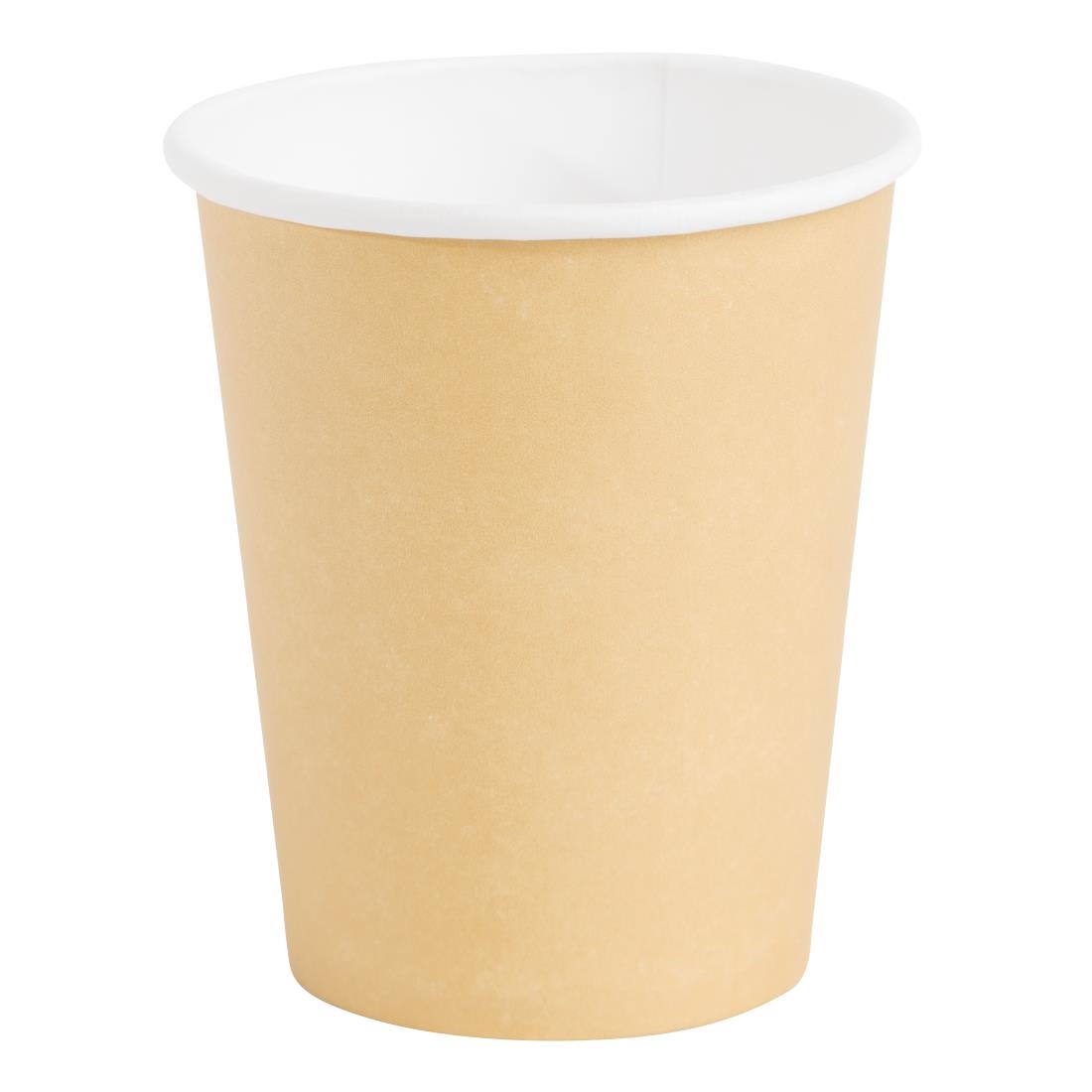 Fiesta Recyclable Hot Cup Single Wall Kraft 8oz (Box 1000)