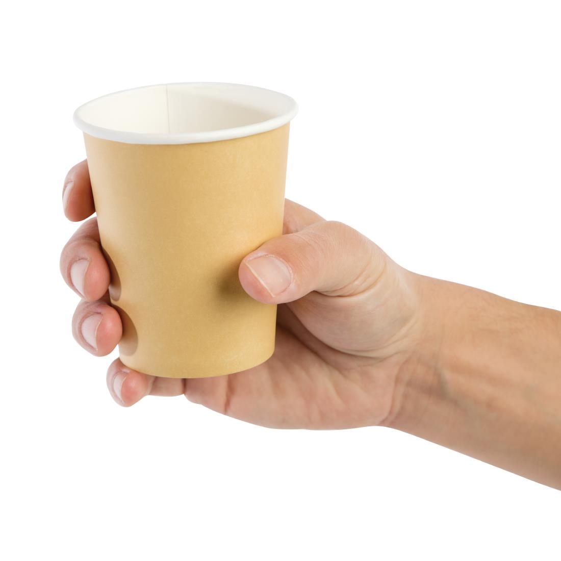 Fiesta Recyclable Hot Cup Single Wall Kraft 8oz (Box 1000) - Image 5