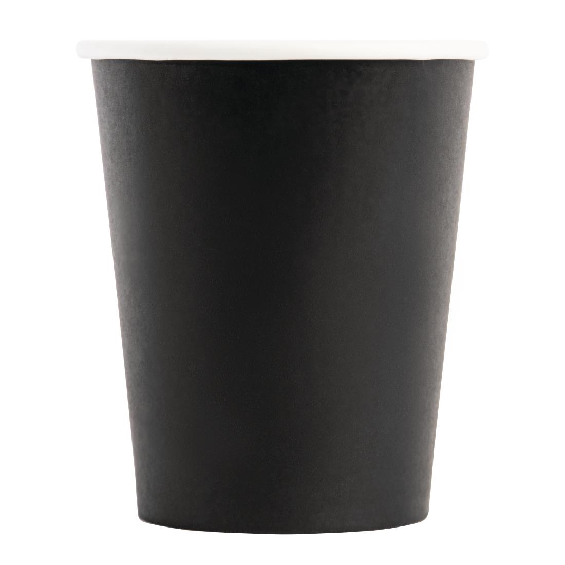 Fiesta Recyclable Hot Cup Single Wall Black 8oz (Sleeve 50) - Image 3
