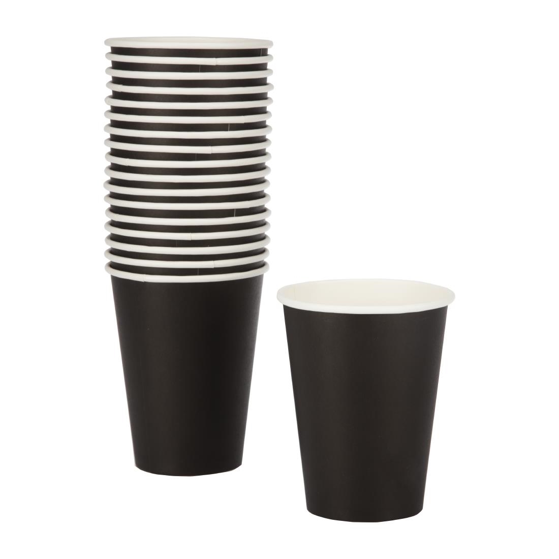 Fiesta Recyclable Hot Cup Single Wall Black 12oz (Sleeve 50) - Image 4