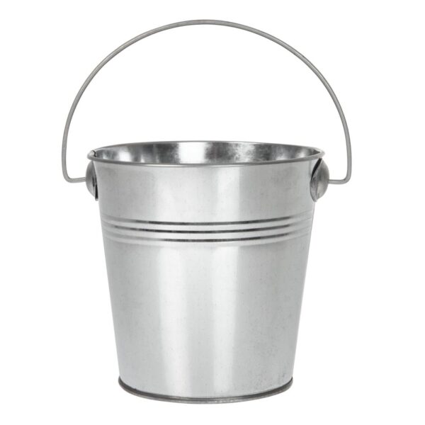 Olympia Round Galvanised Bucket - 130(H)x130(W)mm - Image 4