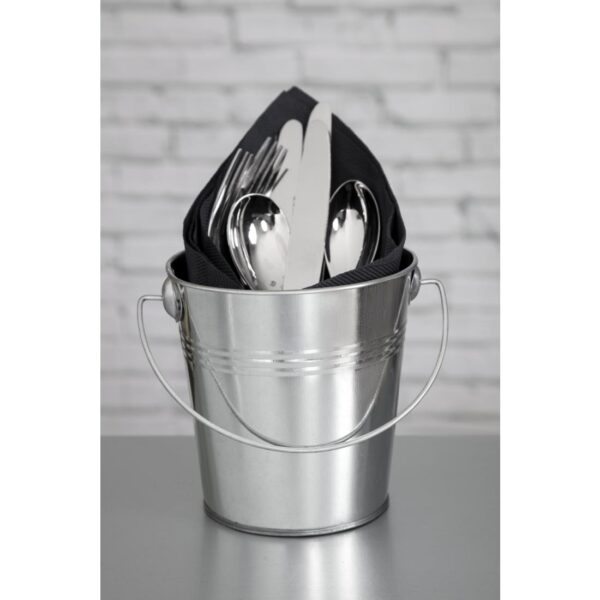 Olympia Round Galvanised Bucket - 130(H)x130(W)mm - Image 9