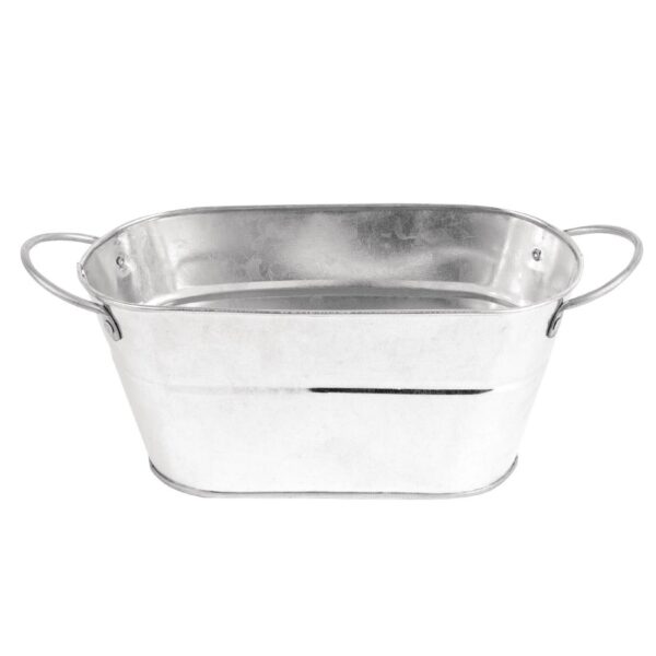 Olympia Rectangular Galvanised Tub - 95(H)x197(W)x130(D)mm - Image 4