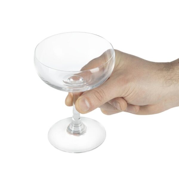 Olympia Crystal Bar Collection Champagne Saucer - 200ml 7oz (Box 6) - Image 4