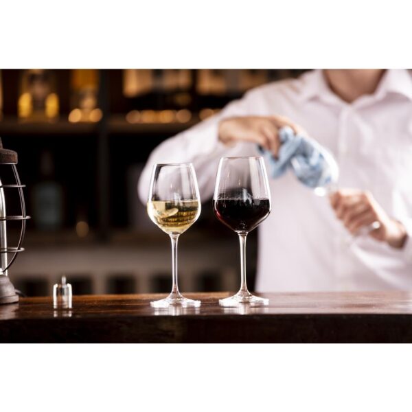 Olympia Crystal Chime Wine Glass - 365ml 12.75oz (12.25USoz) (Box 6) - Image 7
