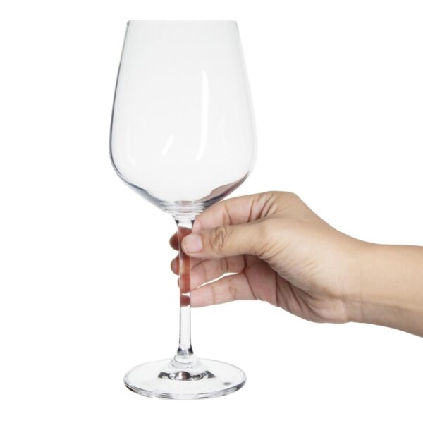 Olympia Crystal Chime Wine Glass - 495ml 17.5oz (16.75USoz) (Box 6) - Image 6