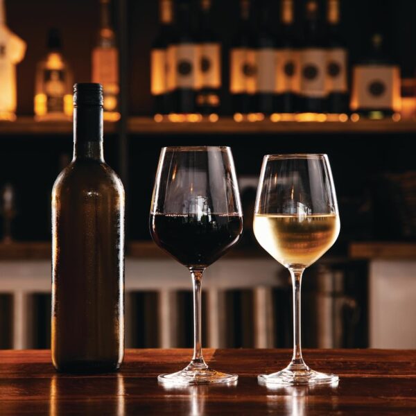Olympia Crystal Chime Wine Glass - 495ml 17.5oz (16.75USoz) (Box 6) - Image 10