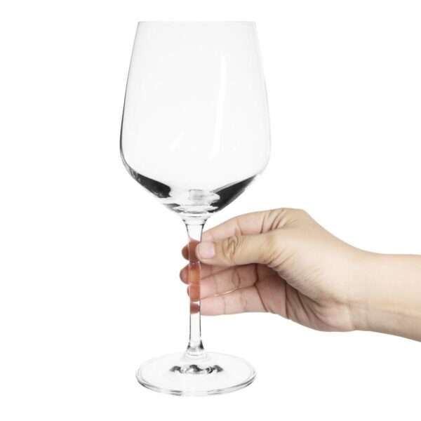 Olympia Crystal Chime Wine Glass - 620ml 21.75oz (21USoz) (Box 6) - Image 5