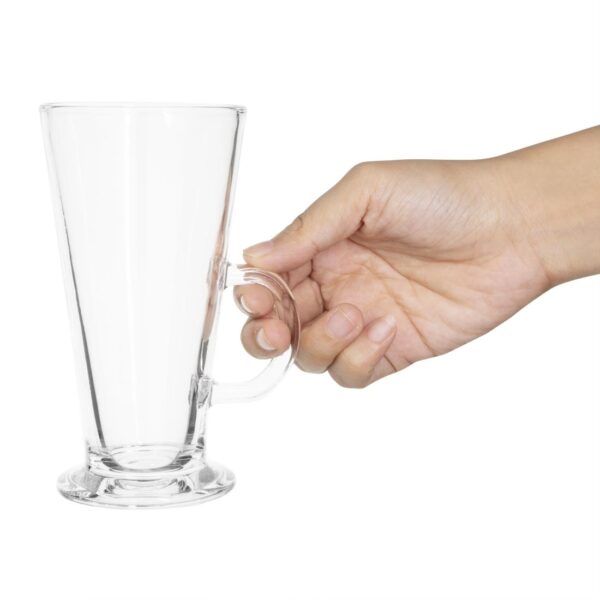 Olympia Toughened Coffee Latte Glass - 285ml 10oz (Box 12) - Image 4