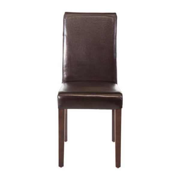 Bolero Faux Leather Dining Chair (Dark Brown) (Pack 2) - Image 4