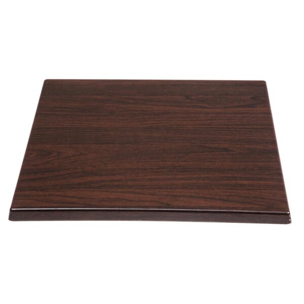 Bolero Square 600mm Table Top (Dark Brown) - Image 2