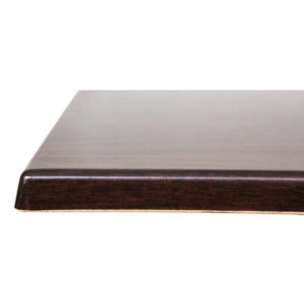 Bolero Square 600mm Table Top (Dark Brown) - Image 4