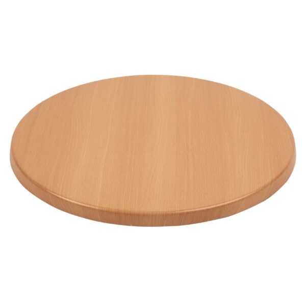 Bolero Round 600mm Table Top (Beech) - Image 2
