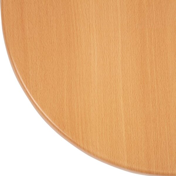 Bolero Round 600mm Table Top (Beech) - Image 3