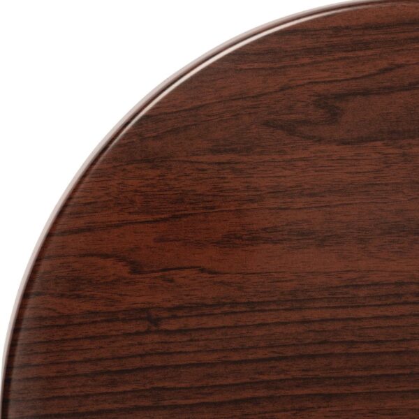 Bolero Round 600mm Table Top (Dark Brown) - Image 3