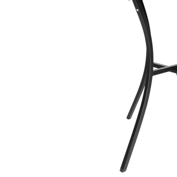 Bolero Black Steel Patterned Bistro Table 700mm Square - Image 4
