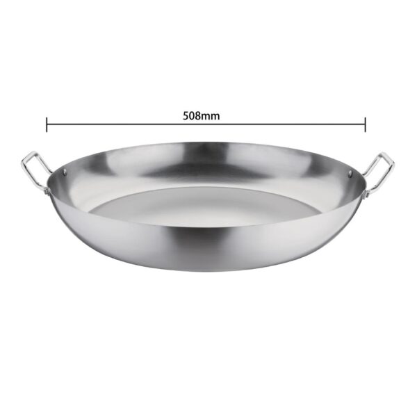 Vogue Paella Pan Carbon Steel - 500mm 20" - Image 5