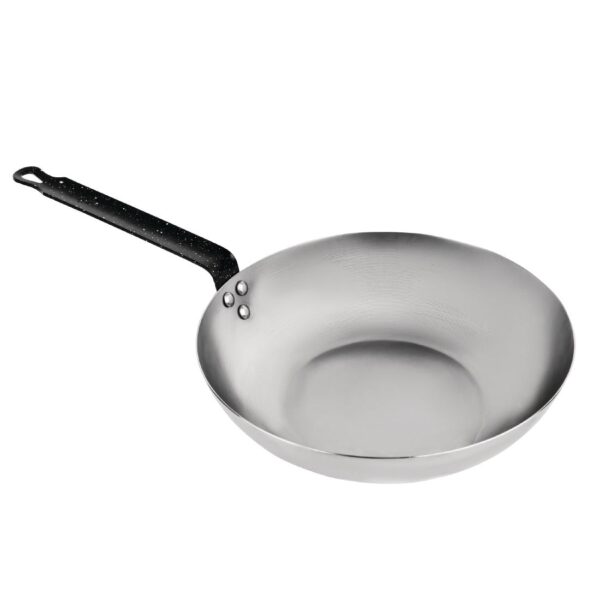 Vogue Wok Carbon Steel - 280mm 11" - Image 6