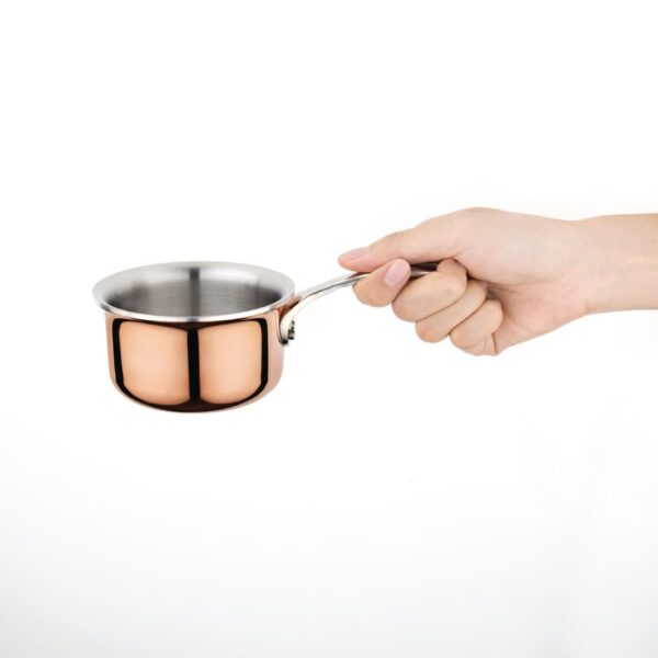 Vogue Copper Mini Saucepan - 90mm dia - Image 3