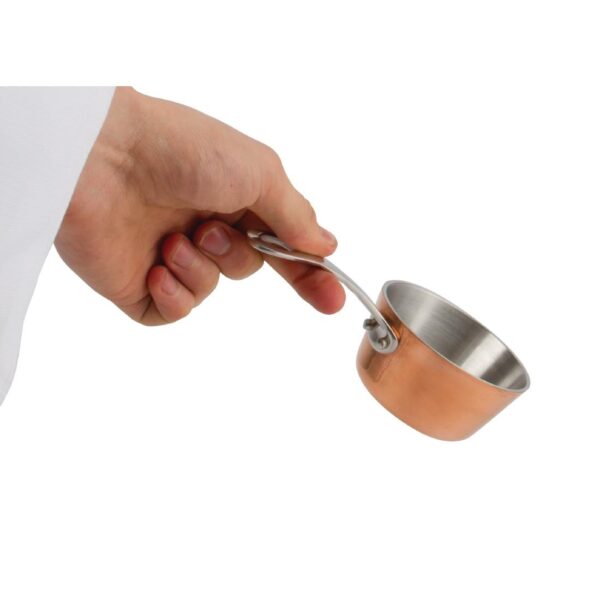 Vogue Copper Mini Gravy Pan - 0.15Ltr 80mm - Image 4