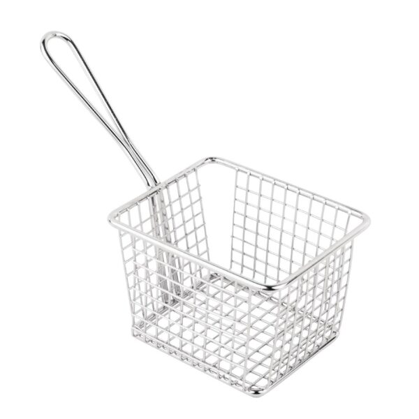 Olympia Square Presentation Basket St/St Large - 80(H)x120(W)x100mmD - Image 2