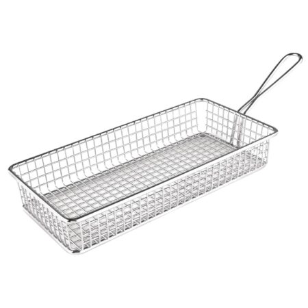 Olympia Rectangular Presentation Basket St/St 45(H)x260(W) x130(D)mm