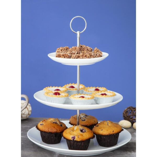 Olympia cake stand 3-tier 150mm & 227mm & 265mm - Image 6