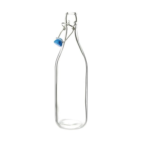Olympia Glass Water Bottle with Stopper - 1180ml (Box 6) - Image 2