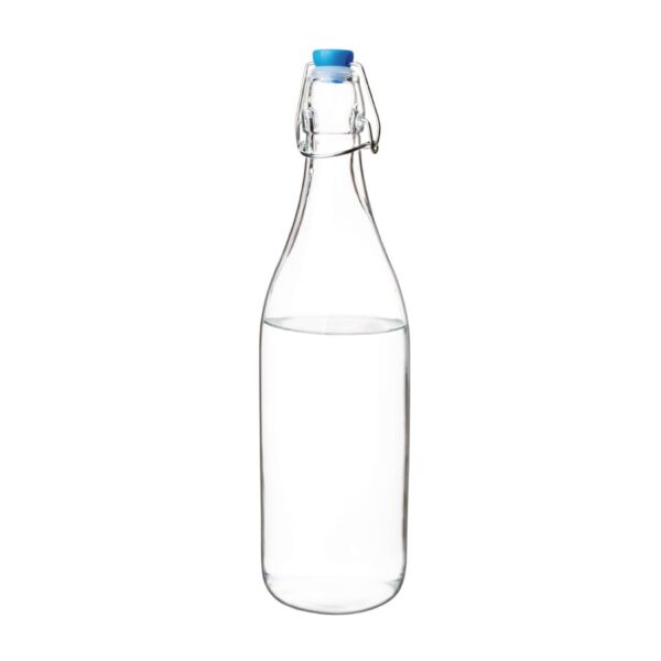 Olympia Glass Water Bottle with Stopper - 1180ml (Box 6) - Image 4