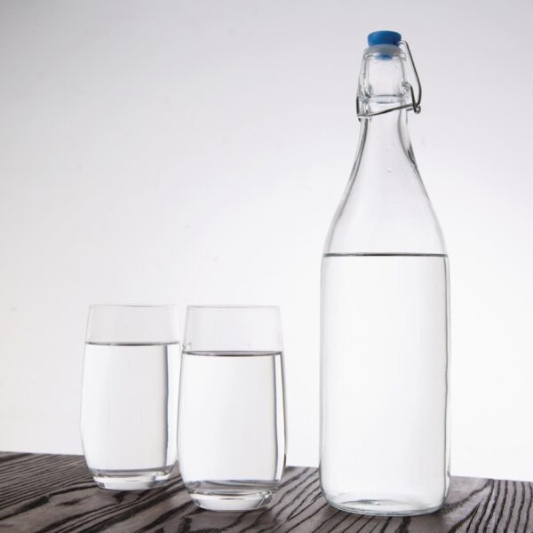 Olympia Glass Water Bottle with Stopper - 1180ml (Box 6) - Image 6