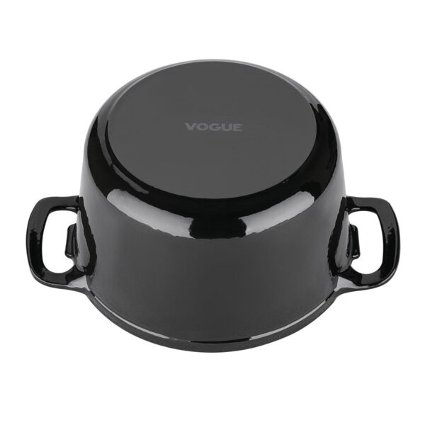Vogue Round Casserole Black - 205mm 3 1/5Ltr 108fl oz - Image 3