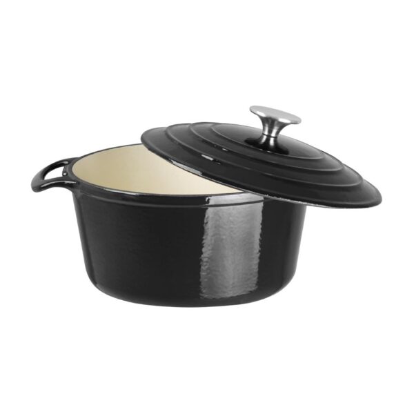 Vogue Round Casserole Black - 205mm 3 1/5Ltr 108fl oz - Image 4
