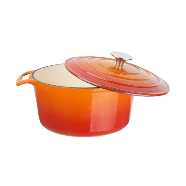 Vogue Round Casserole Orange - 3.2Ltr 205mm - Image 3