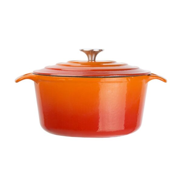 Vogue Round Casserole Orange - 3.2Ltr 205mm - Image 4