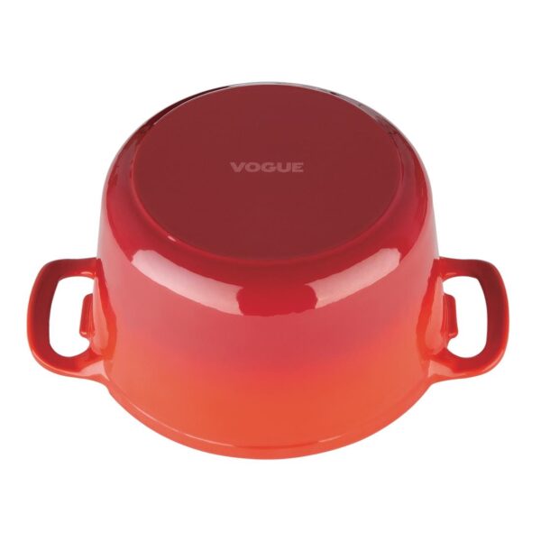 Vogue Round Casserole Red - 3.2Ltr 205mm - Image 3