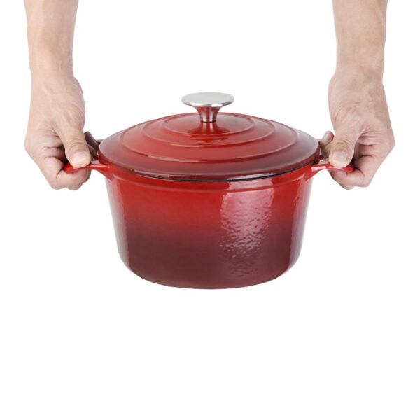 Vogue Round Casserole Red - 3.2Ltr 205mm - Image 7