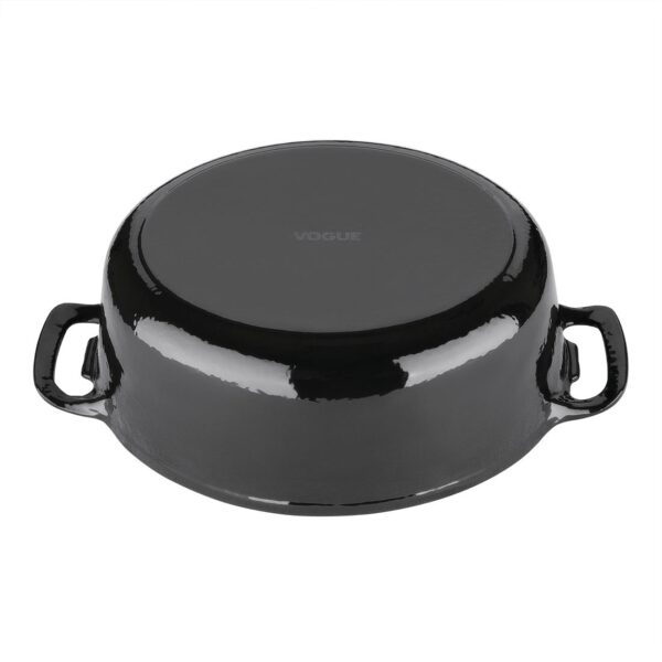 Vogue Oval Casserole Black - 125x230x305mm 6Ltr 202fl oz - Image 4