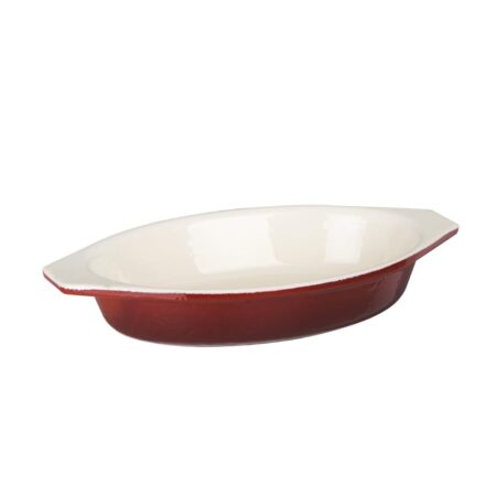 Vogue Oval Gratin Red - 650ml