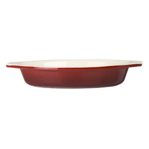 Vogue Oval Gratin Red - 650ml - Image 2