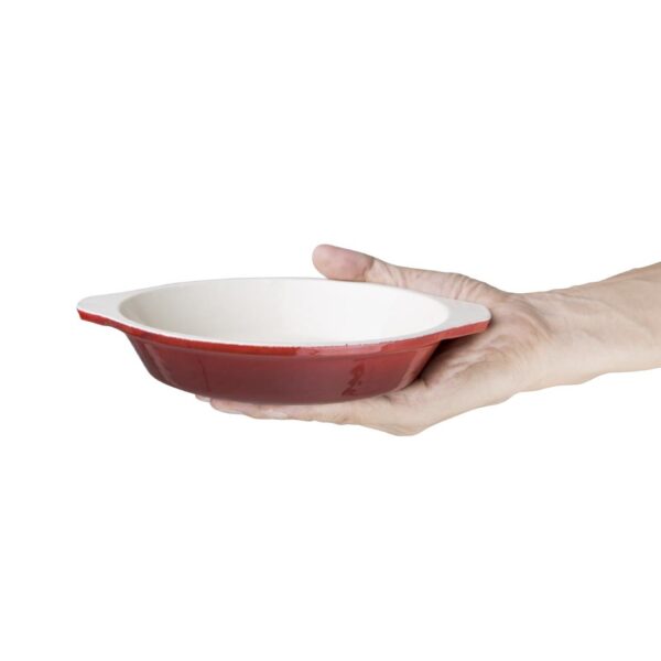 Vogue Oval Gratin Red - 650ml - Image 4