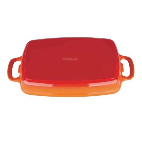 Vogue Rectangular Dish Orange - 55x390x235mm 2.8Ltr - Image 3
