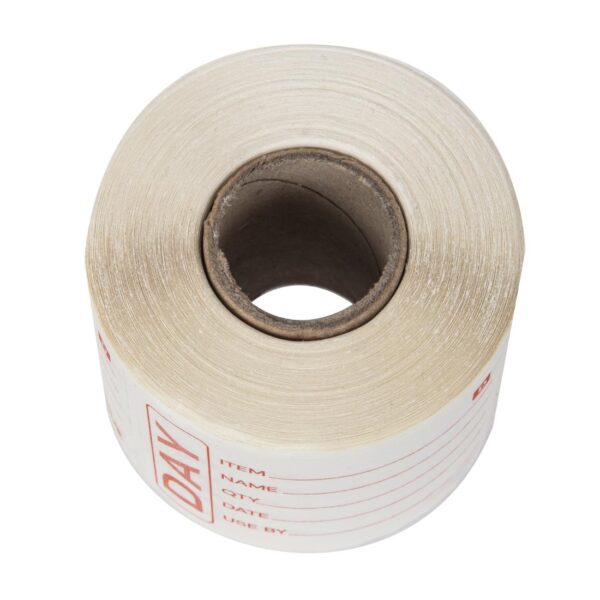 Hygiplas Dissolvable Food Prep Label 2x2.5'' (Roll 250) - Image 3