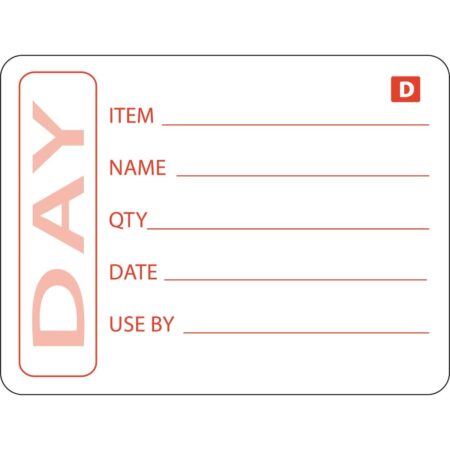 Hygiplas Dissolvable Food Prep Label 2x2.5'' (Roll 250)
