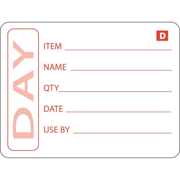 Hygiplas Dissolvable Food Prep Label 2x2.5'' (Roll 250)